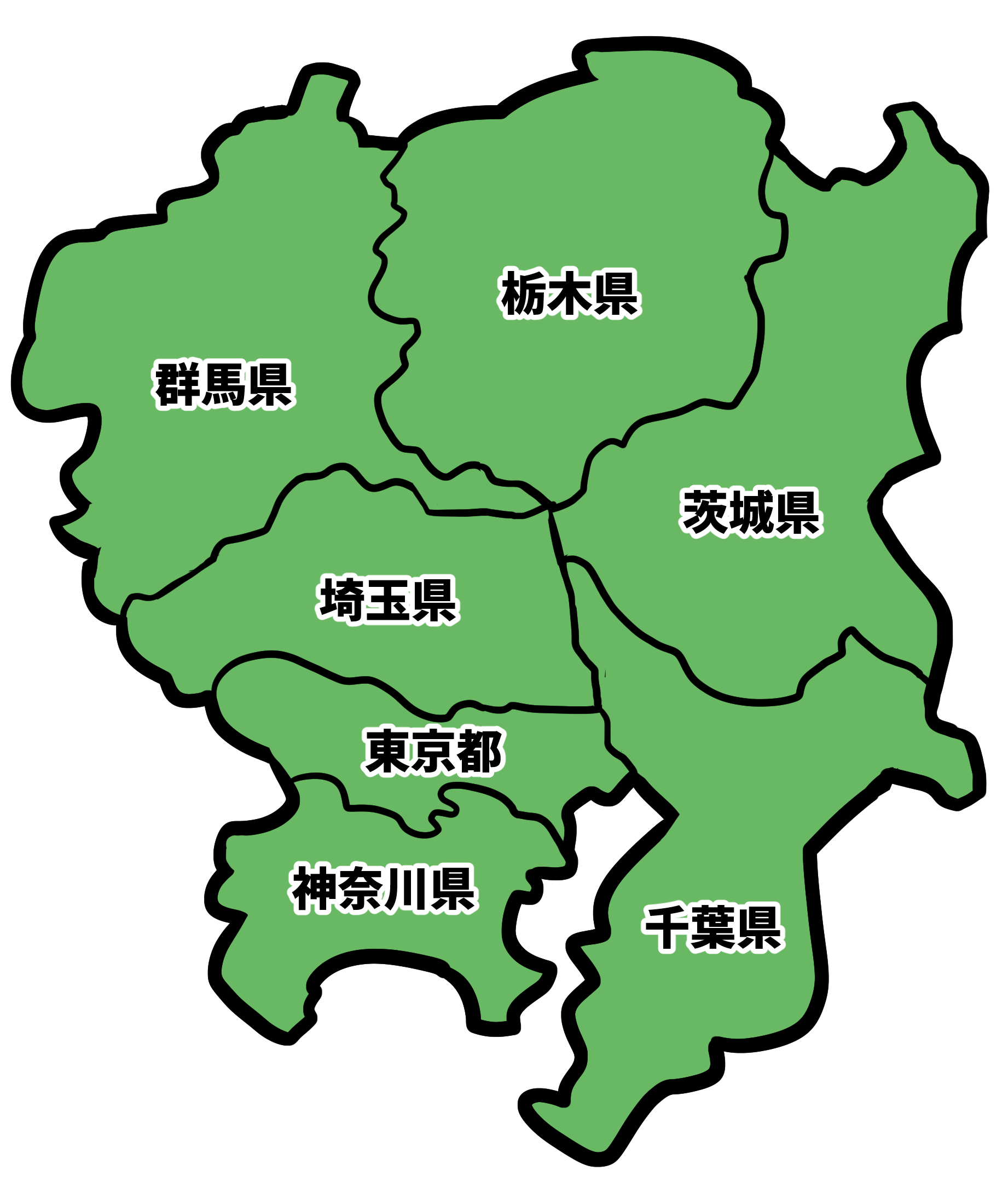 関東の地図