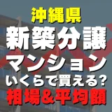 沖縄県の新築分譲マンションはいくら？平均価格・広さ面積・人気の間取りを徹底リサーチしてみた