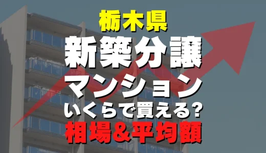 栃木県の新築分譲マンション｜平均価格・広さ面積・人気の間取りを徹底リサーチ